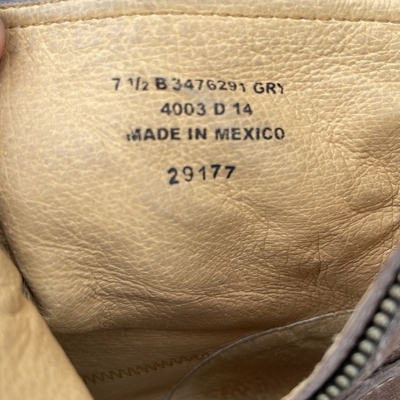 Frye brown western cowgirl ankle boots size 7.5 style B3476291 - Picture 9 of 14